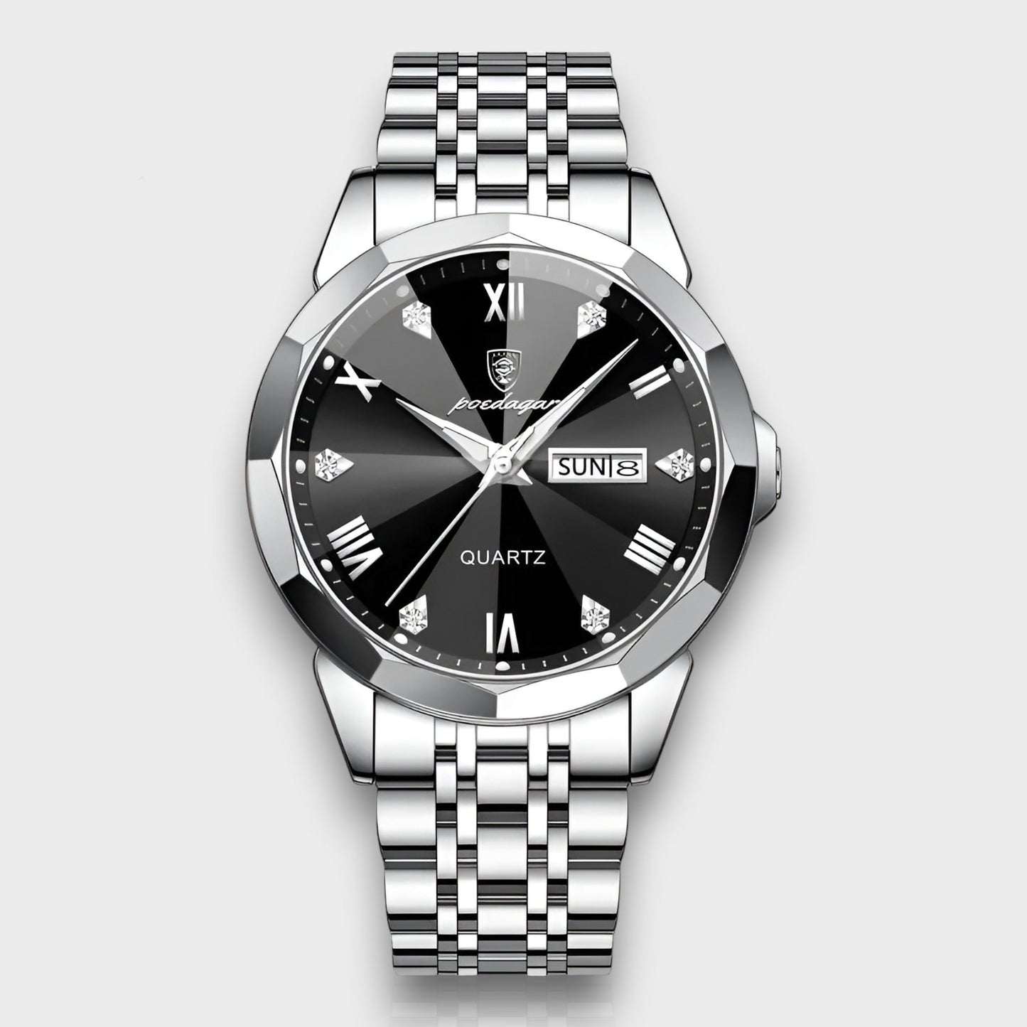 Rhombus – Luxus-Automatikuhr für Herren mit Saphirglas & Lederarmband