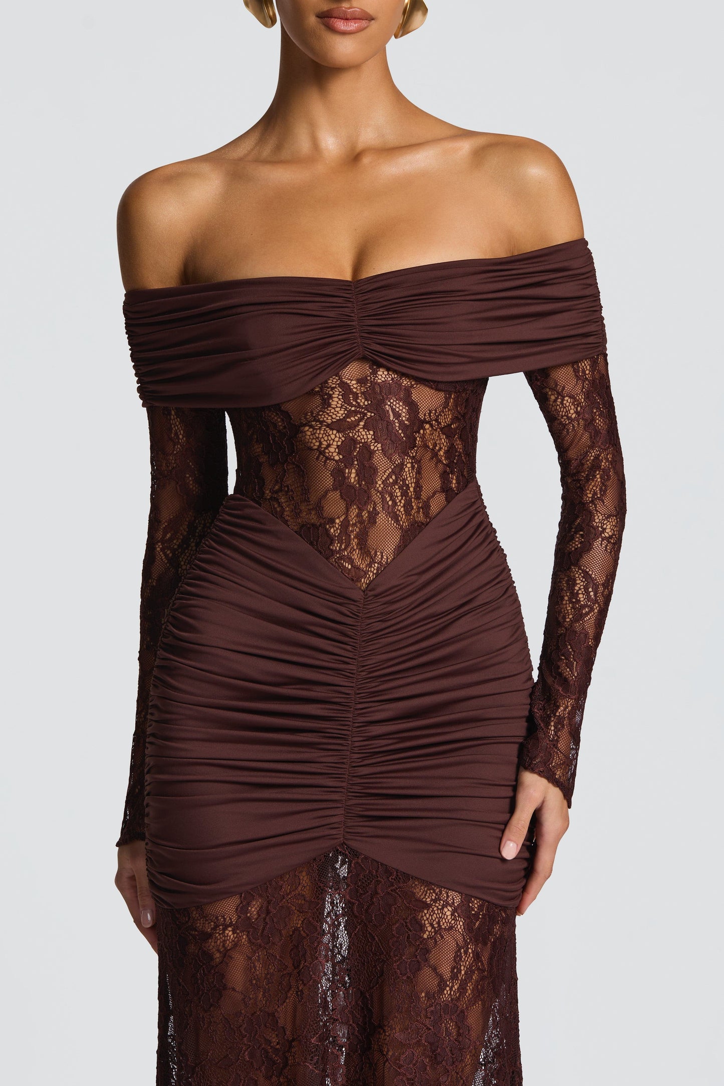 THE MOONFIRE MAXI DRESS - CHOCOLATE BROWN