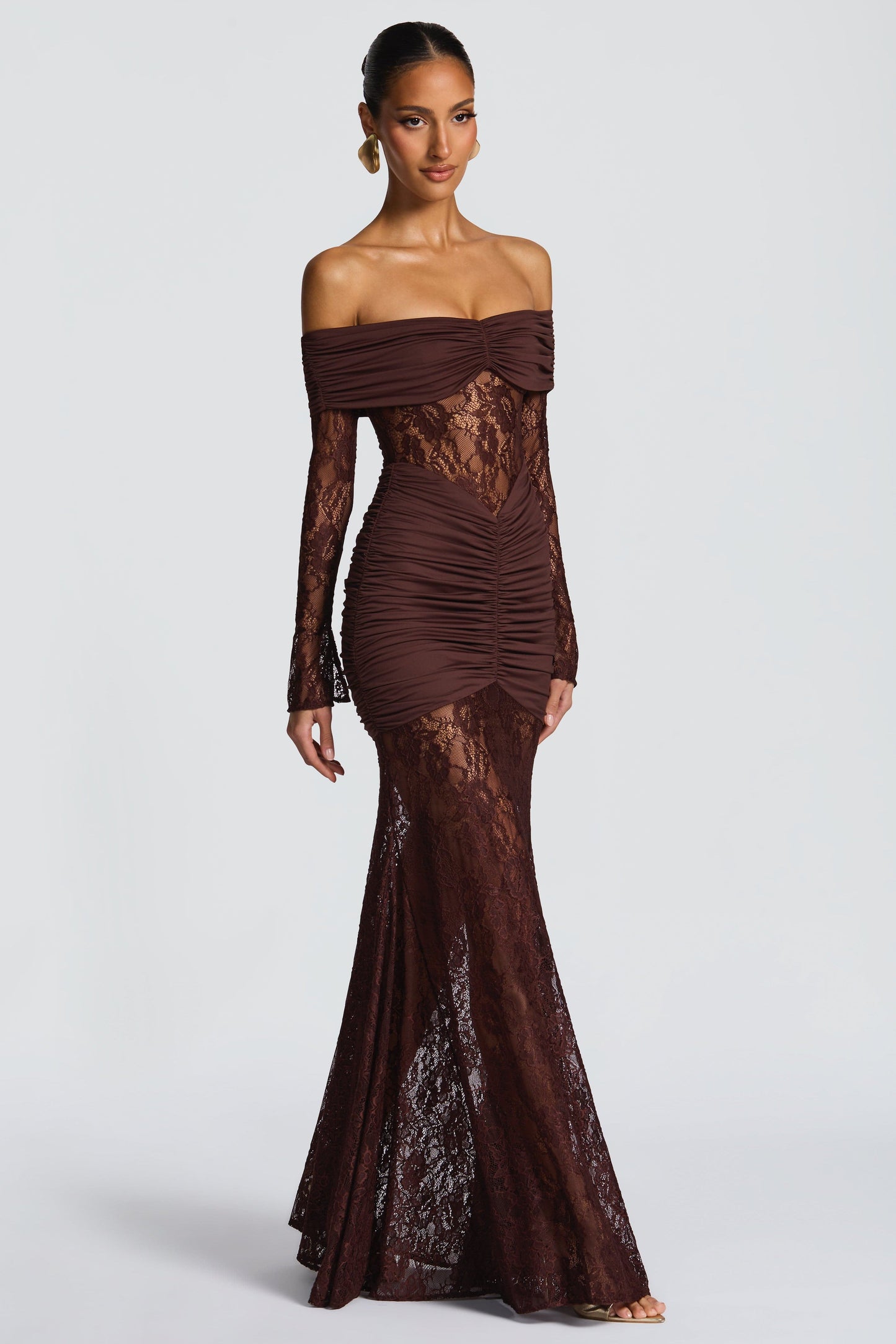 THE MOONFIRE MAXI DRESS - CHOCOLATE BROWN