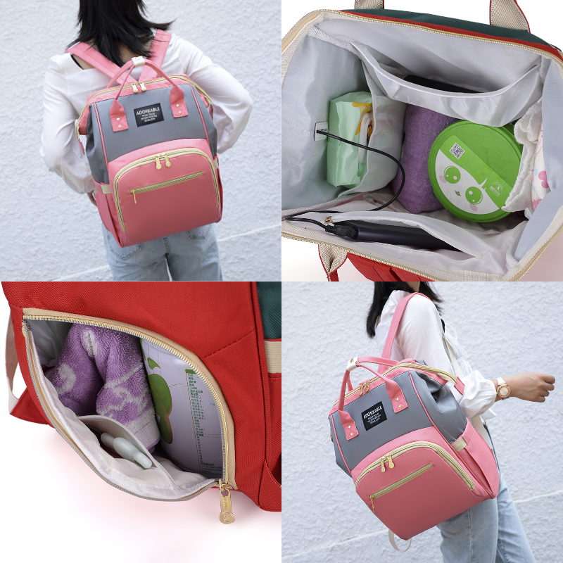 Separate Dry Wet Multi Functional Nappy Bag