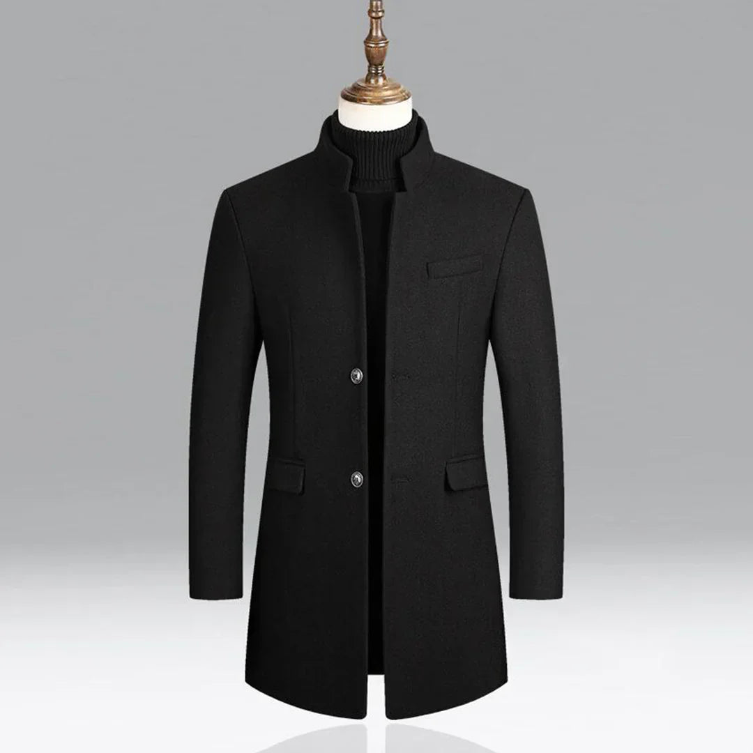 Manteau Long avec Fermeture Croisée pour Homme | Idéal pour les Occasions Formelles et Quotidiennes
