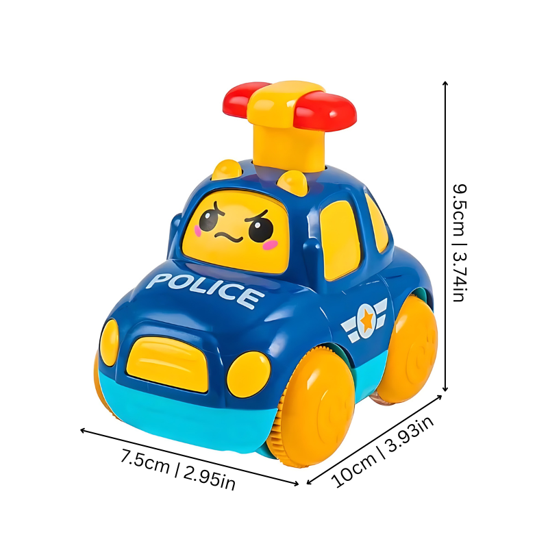 Toddler Assistance Service Toy Cars - Turbo Tracker-3-Pack-Nora Luxe
