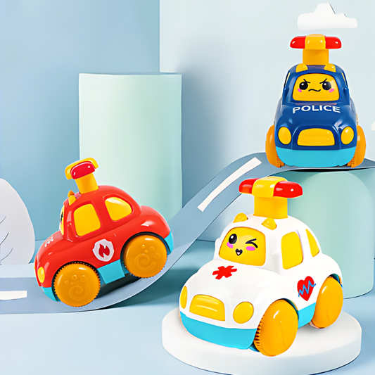 Toddler Assistance Service Toy Cars - Turbo Tracker-3-Pack-Nora Luxe