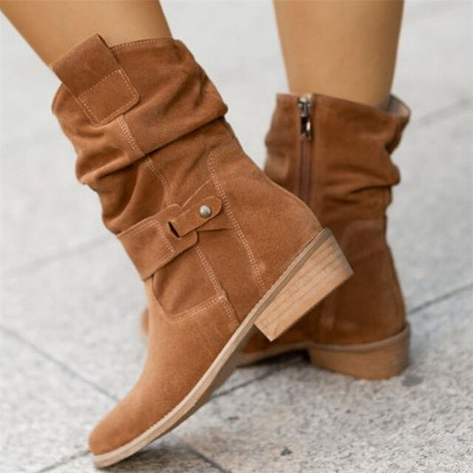 Trendy Ladies Boots - Luna-Brown-3.5-Nora Luxe