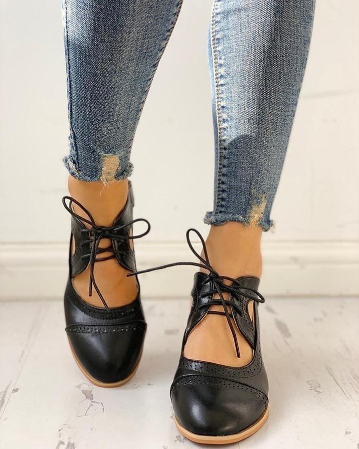 Stylish Vintage Supportive Shoes Unisex  Vegan Leather