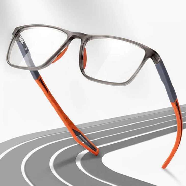 Ultra-light Men's Reading Glasses with Anti-Blue Light Protection - Orlando-Orange-Nora Luxe