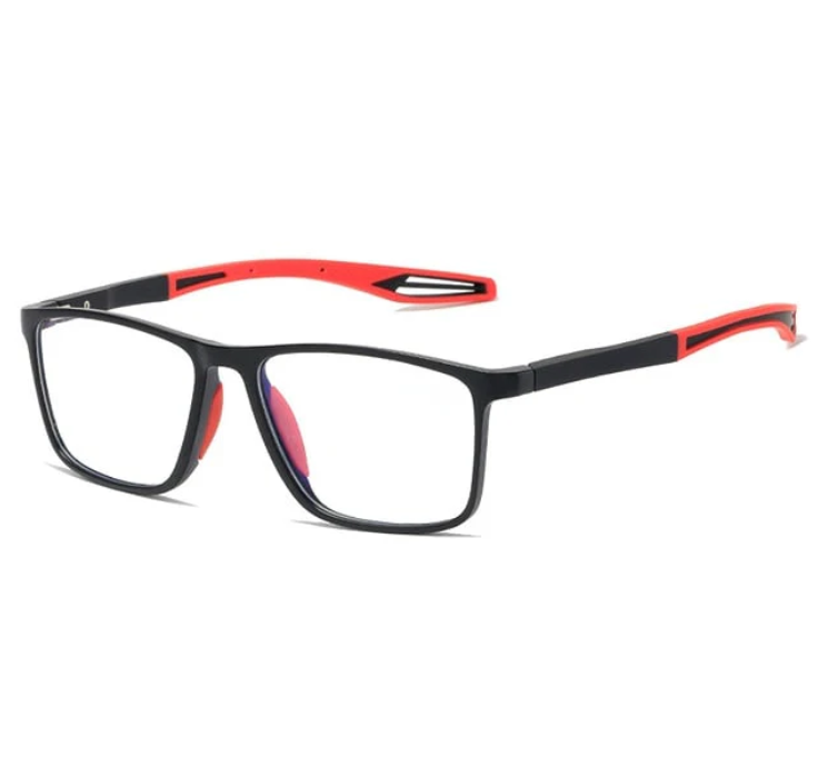 Ultra-light Men's Reading Glasses with Anti-Blue Light Protection - Orlando-Red-Nora Luxe
