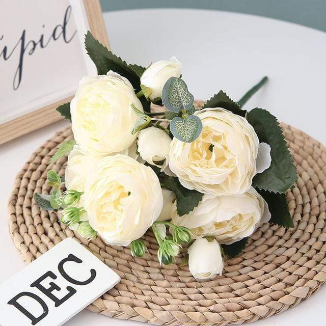 Colourful Peonies Artificial Flowers Decor