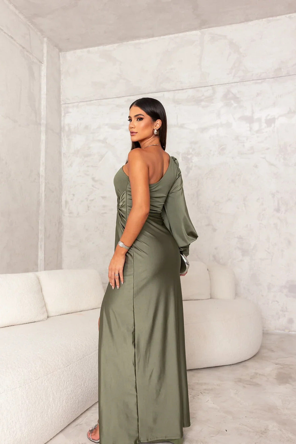 Odette - Elegante Maxi Jurk met Split voor Dames