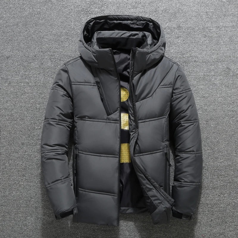 Avencea Warm Waterproof Winter Jacket with Hood for Men