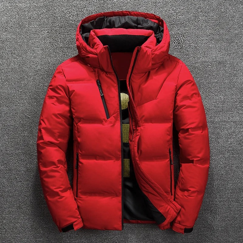 Avencea Warm Waterproof Winter Jacket with Hood for Men