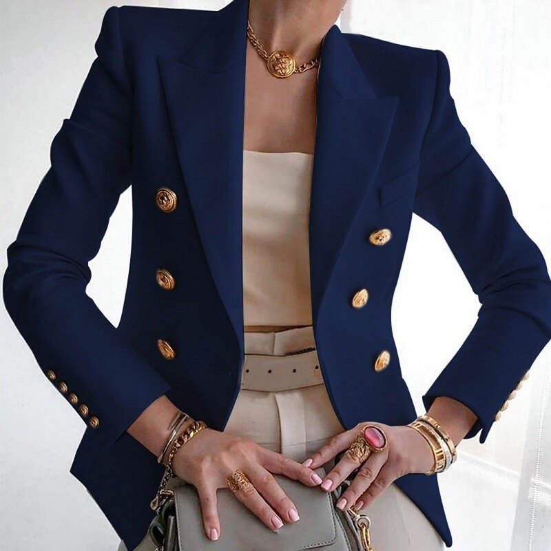 Harper Blazer Femme Élégant – Veste Chic Confortable en Tissu Premium pour Look Décontracté