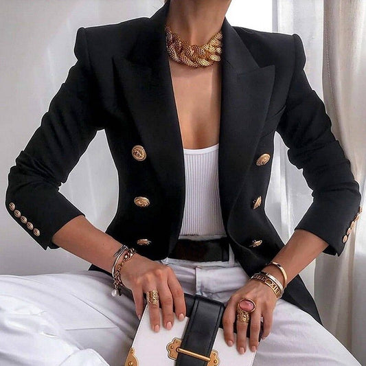 Harper Blazer Femme Élégant – Veste Chic Confortable en Tissu Premium pour Look Décontracté