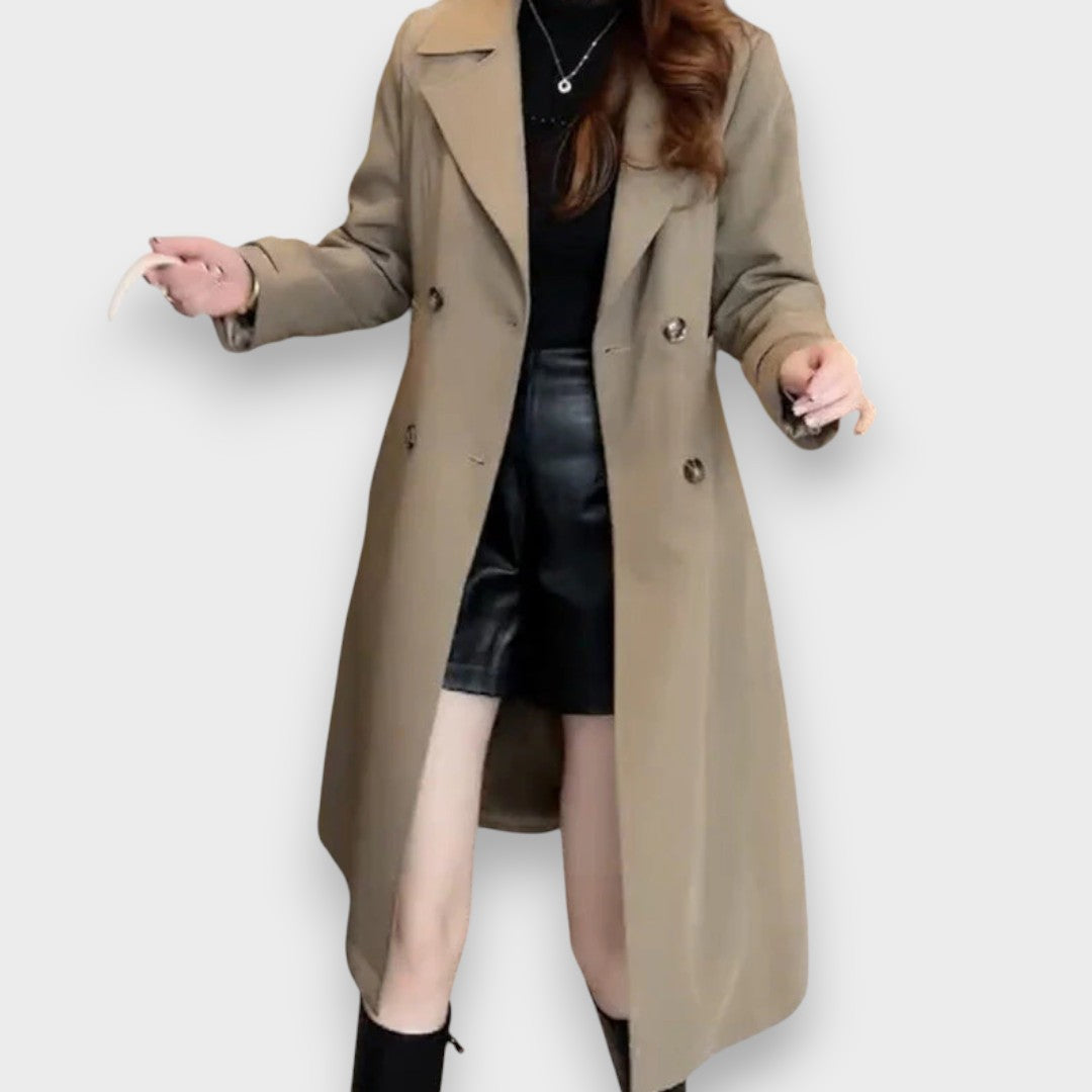 Berenika – Elegantní dvouřadý kabát s klopami