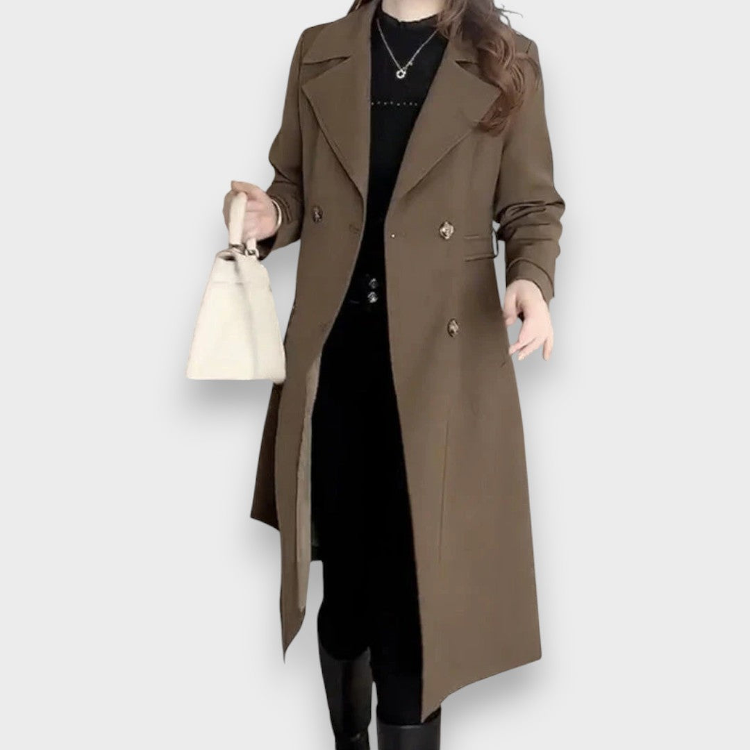 Berenika – Elegantní dvouřadý kabát s klopami