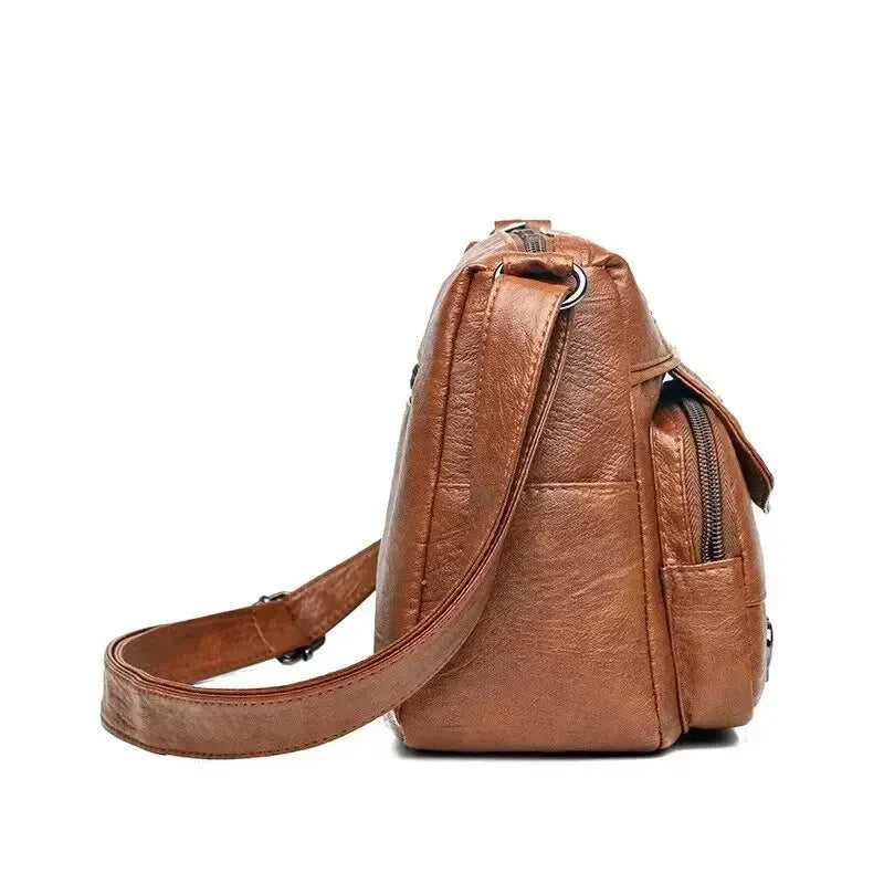 Sac Bandoulière Vintage Femme en Cuir Souple 'Love'