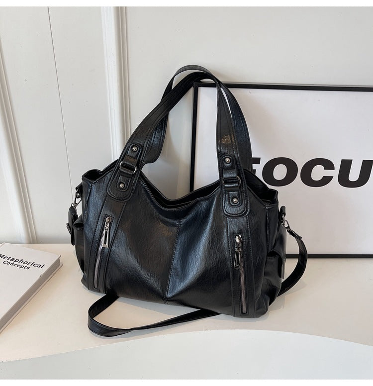 Clara Sac à Main Femme – Sac en Cuir Élégant avec Compartiments Spacieux & Détails Zippés