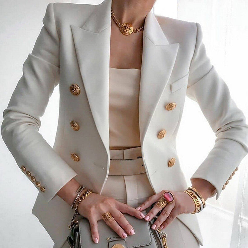 Harper Blazer Femme Élégant – Veste Chic Confortable en Tissu Premium pour Look Décontracté