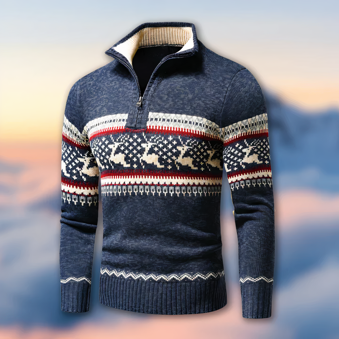 Gebreide Kersttrui Heren – Warm & Feestelijk Design